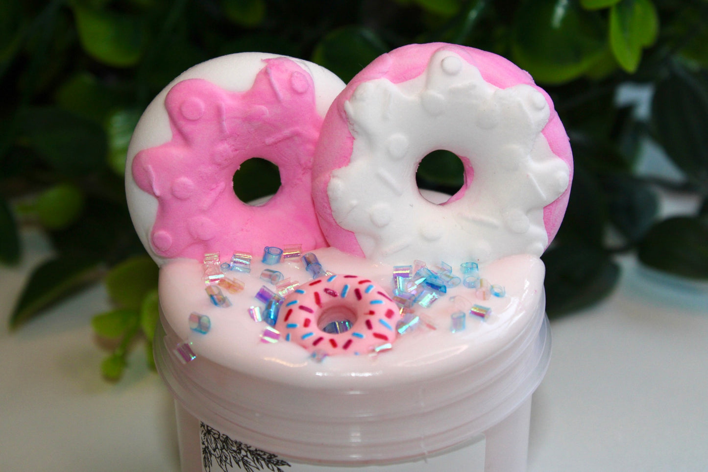 Slime "Strawberry Cream Donut" DIY Clay Slime