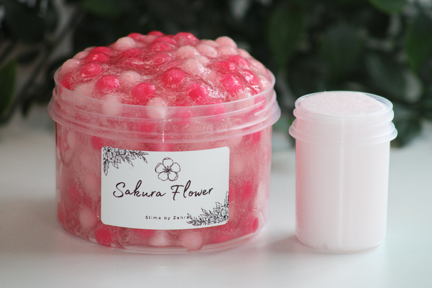 🌸Limited Slime - "Sakura Flower" PomPom x Buttercream Slime
