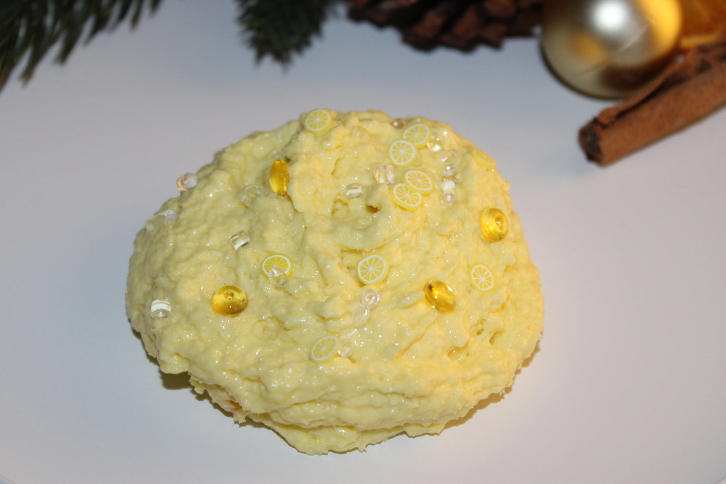 Slime "Lemon Cheescake" - Butter Snowfizz Slime
