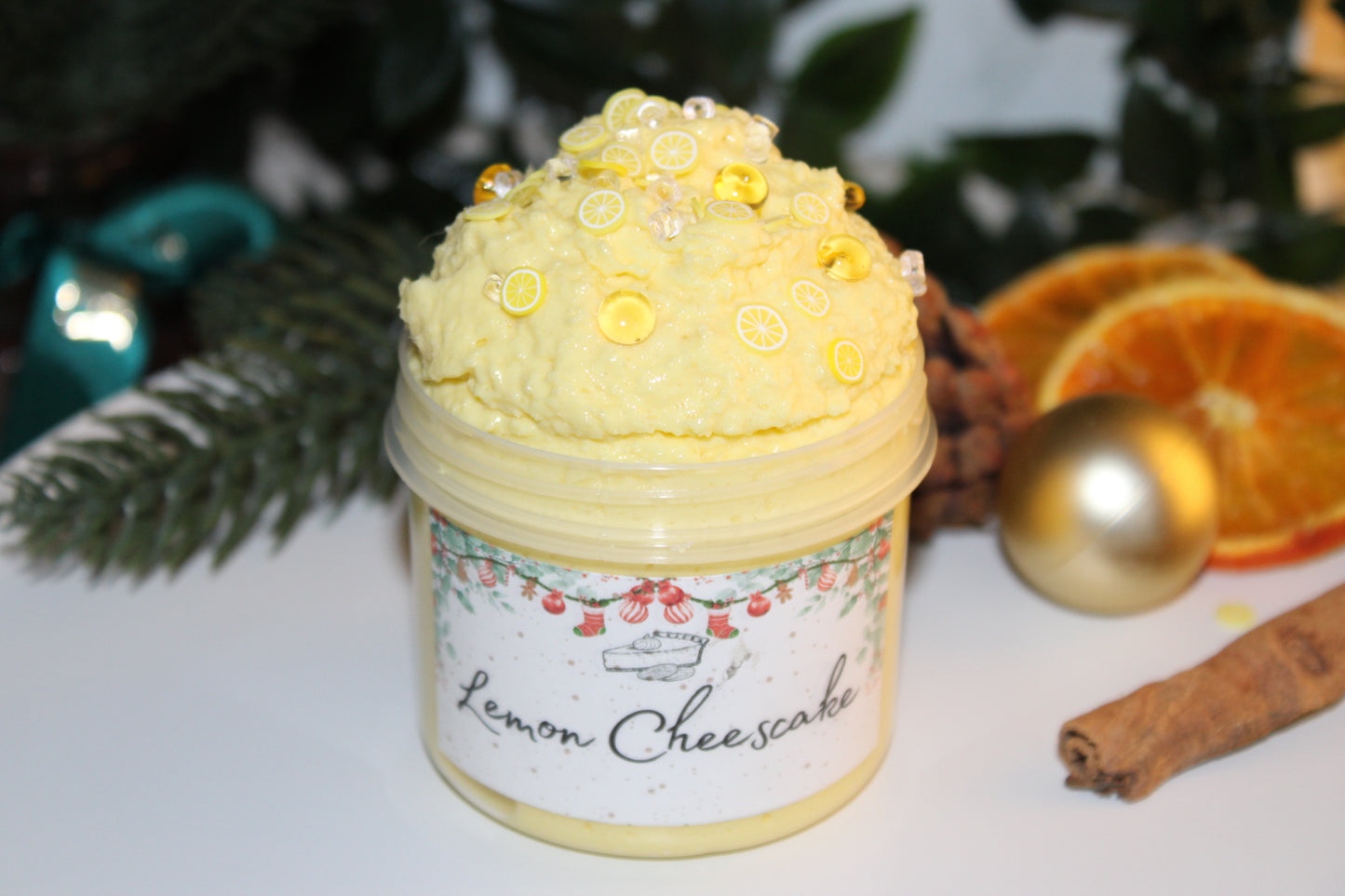 Slime "Lemon Cheescake" - Butter Snowfizz Slime