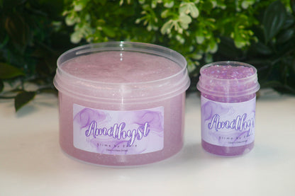 Limited Slime💜 "Amethyst" Clear x Glass Drops Slime
