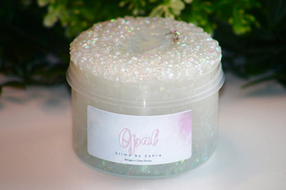 Limited Slime🤍 "Opal" Bingsubeads Slime x Glass Stones