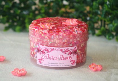 Limited Slime 🌸 "Sakura Flower" - Crunch Bomb x Cavier Beads