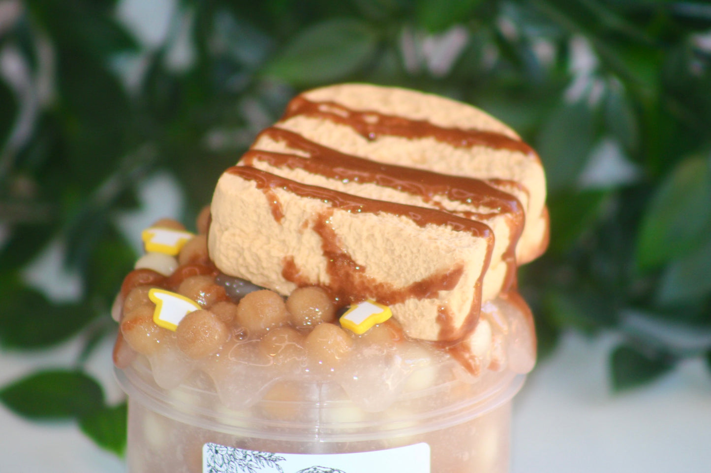 🍞Limited Slime "French Toast" PomPom DIY Clay Slime