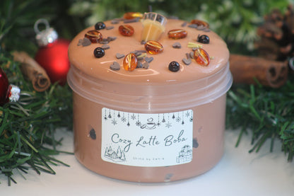 Limited Slime🧋"Cozy Latte Boba" - Thick and Glossy Slime