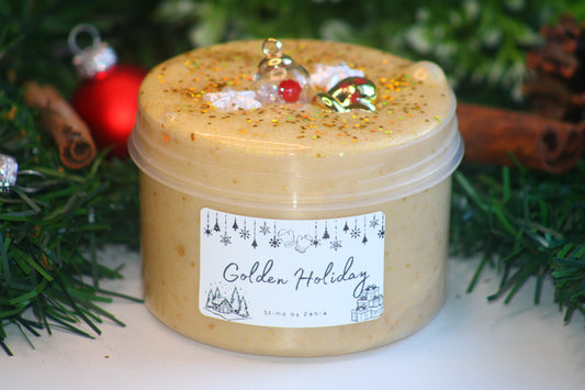 Limited Slime ⭐️ "Golden Holiday" -  Creamy Clearslime