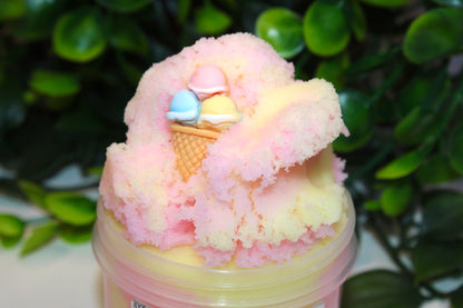 Slime " Raspberry-Lemon Sorbet" - Cloud Slime