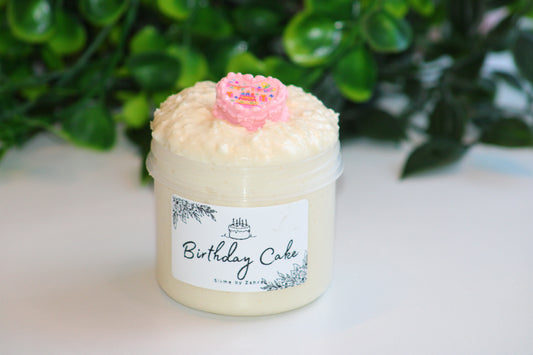 Slime "Birthday Cake" - Butter Snowfizz