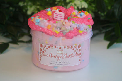 Limited Slime🍓 "Strawberry Shortcake" - Pony Beads x Cavier Beads