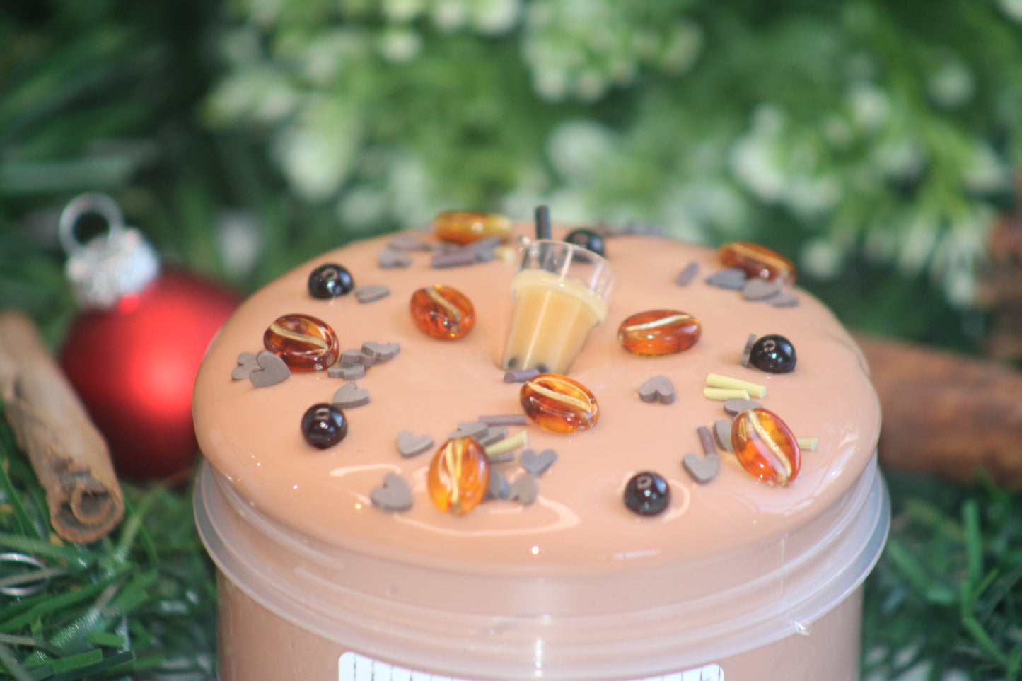 Limited Slime🧋"Cozy Latte Boba" - Thick and Glossy Slime