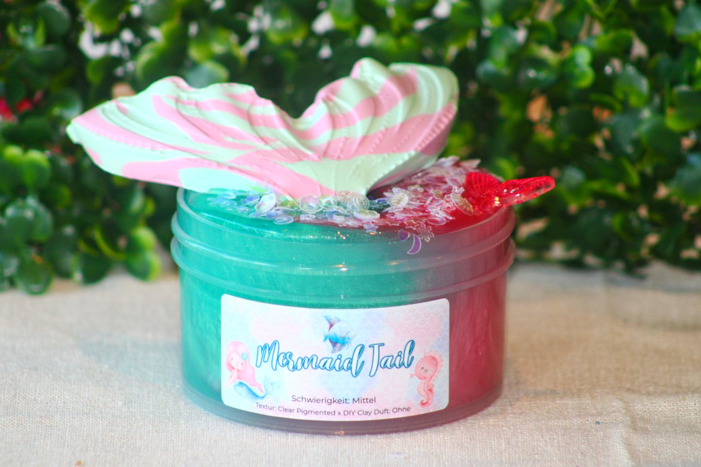 Limited Slime🧜🏻‍♀️ "Mermaid Tail" - Clear x DIY Clay