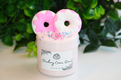 Slime "Strawberry Cream Donut" DIY Clay Slime