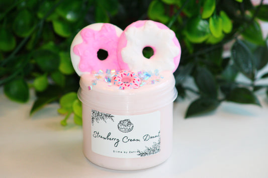 Slime "Strawberry Cream Donut" DIY Clay Slime