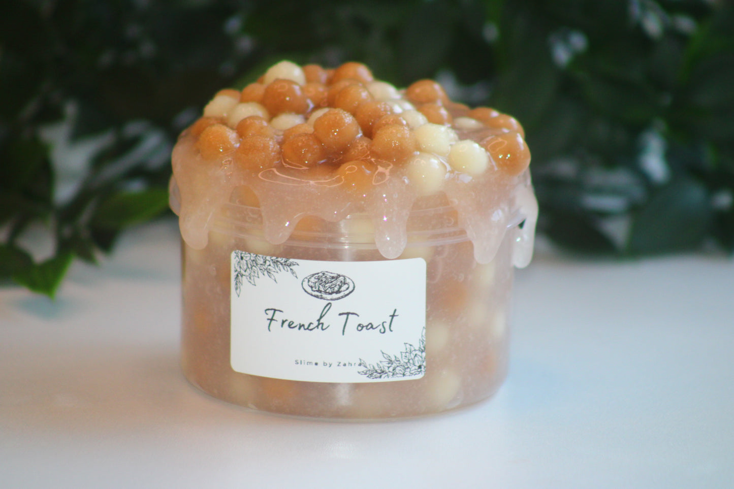 🍞Limited Slime "French Toast" PomPom DIY Clay Slime