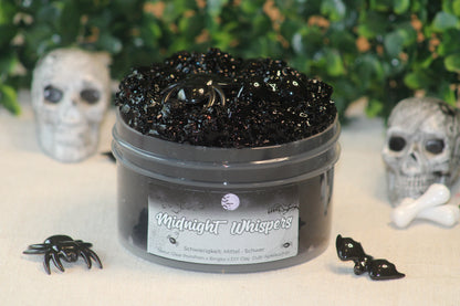 Limited Slime🕷️ "Midnight Whispers" - Clear x Bingsu x PomPom