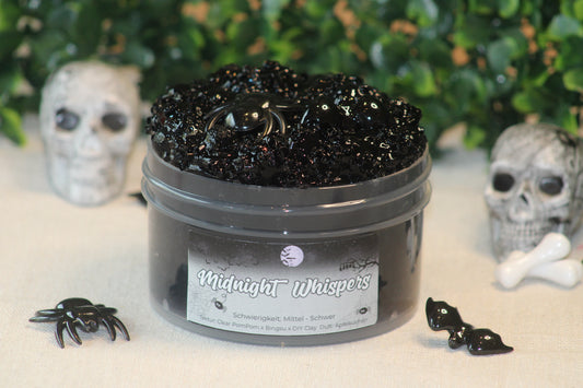 Limited Slime🕷️ "Midnight Whispers" - Clear x Bingsu x PomPom