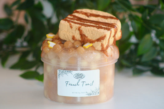 🍞Limited Slime "French Toast" PomPom DIY Clay Slime