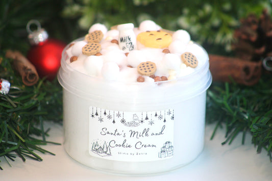 Limited Slime🥛🍪 "Snata‘s Milk and Cookie Cream" - Cloudcream x PomPom Slime