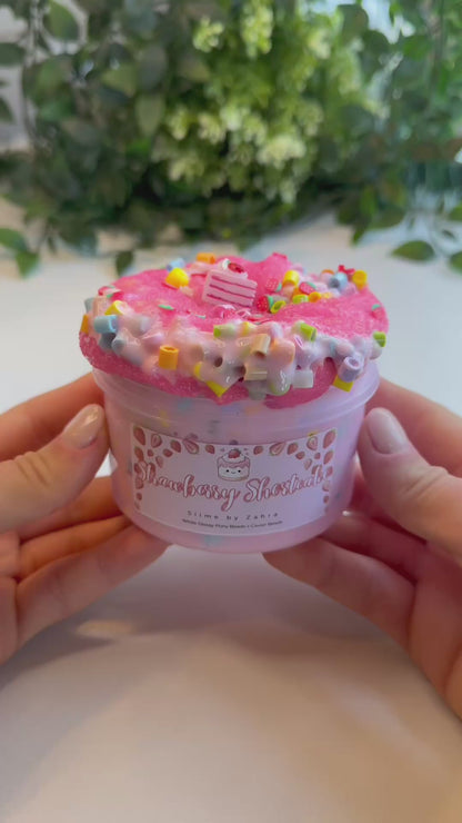 Limited Slime🍓 "Strawberry Shortcake" - Pony Beads x Cavier Beads