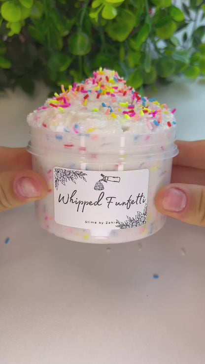 Slime "Whipped Funfetti" - Cloudcream x Snowfizz Slime