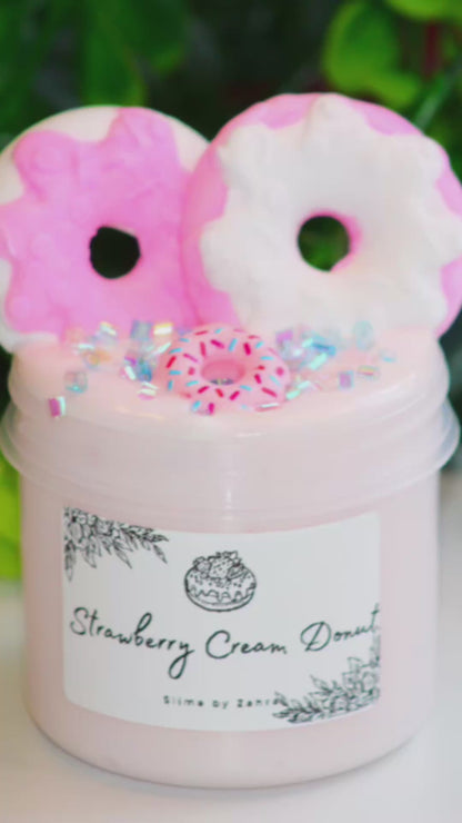 Slime "Strawberry Cream Donut" DIY Clay Slime