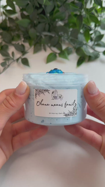 🌺Limited Slime "Ohana means family" - Butter Perlite Slime