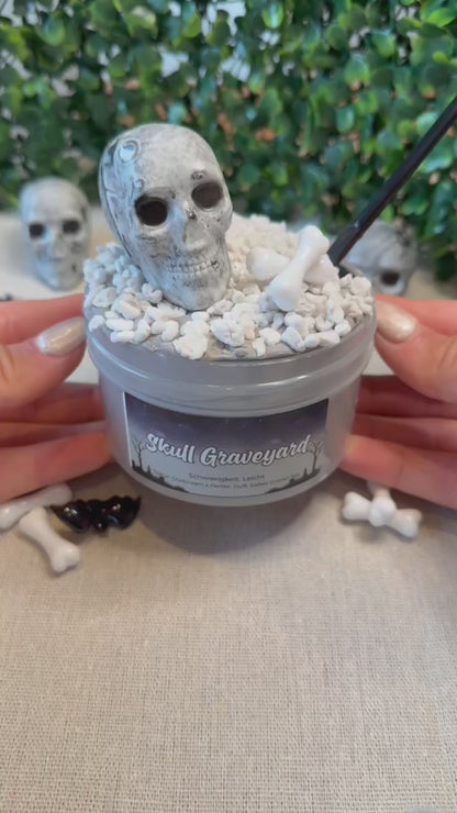 Limited Slime 🪦 "Skull Graveyard" - Cloudcream x Perlite