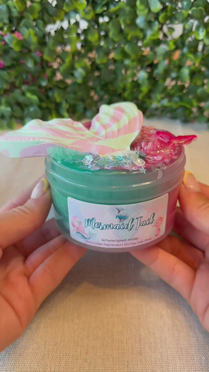 Limited Slime🧜🏻‍♀️ "Mermaid Tail" - Clear x DIY Clay