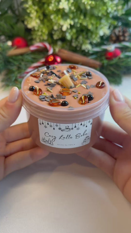 Limited Slime🧋"Cozy Latte Boba" - Thick and Glossy Slime